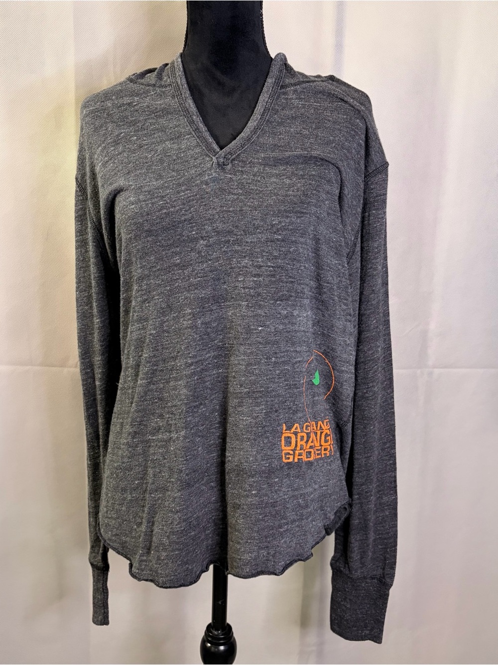 Alternative Earth Heathered Gray T-Shirt Hoodie | La Grande Orange